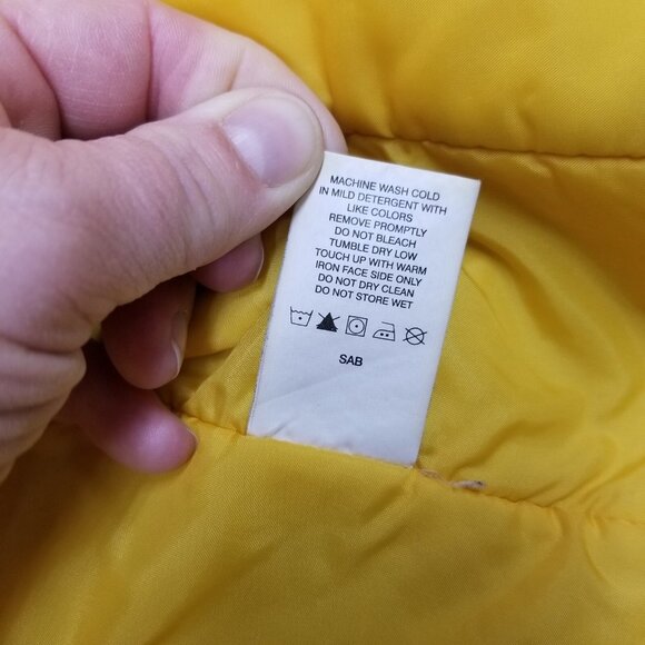 ✅Vintage Columbia Sportswear Company Jacket Women's SMALL Full Zip Yellow/Blue - Picture 9 of 14